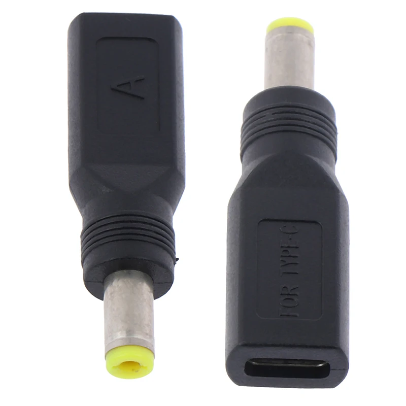 1pc USB 3.1 Type C USB-C Female to 5.5mm x 2.5mm Male DC Power Charging Adaptor