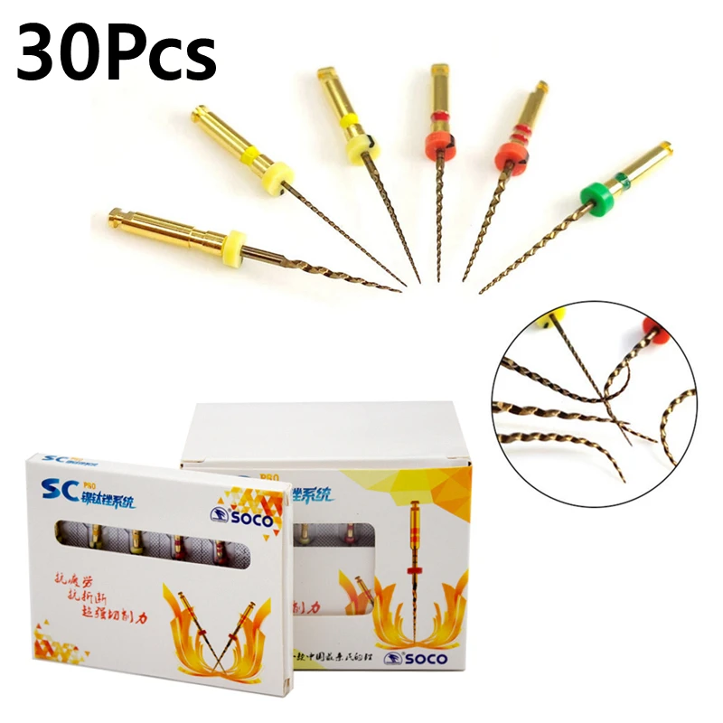 

Denspay 5Boxes SC-Pro Root Canal Files Taper Endo Rotary Files Endodontic Files Nickel Titainium Dental File Whitening Tool