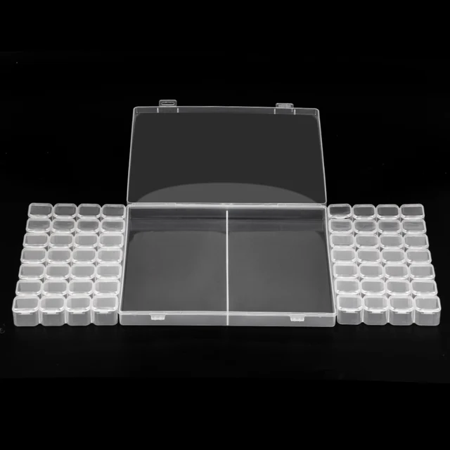 Scatola Organizer 56 Scomparti Trasparente - Per Nail Art E Piccoli Oggetti - Foto 4