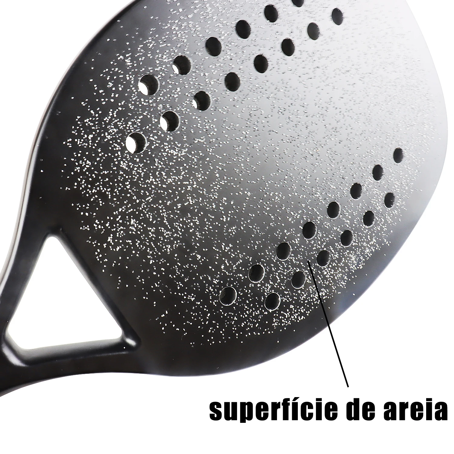 Beginner Beach Tennis Racket Full Carbon Fiber Frame Thickness Micro-particle Frame Suitable for Beginner Players