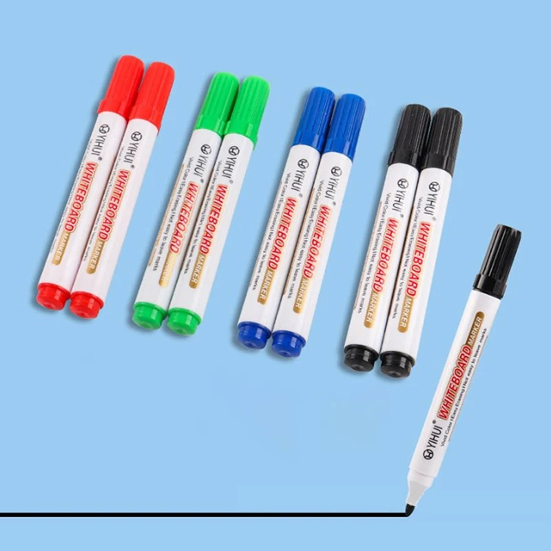 5pcs/set Colorful Whiteboard Pen Black White Board Markers Children's  Drawing Pen School Home Office Supplies Student Stationary