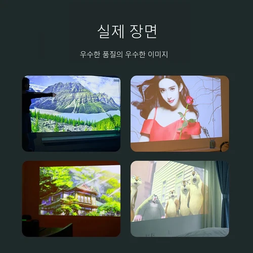 ISINBOX X8 미니 휴대용 프로젝터 스크린 포함, 안드로이드 5G 와이파이 홈 시어터 시네마 프로젝터, 1080P 비디오 LED 프로젝터 지원 6