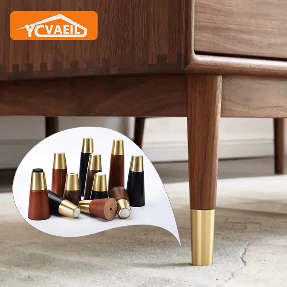 4Pcs Solid Wood Table Legs for Furniture Feet Sofa Bed Chair Tv