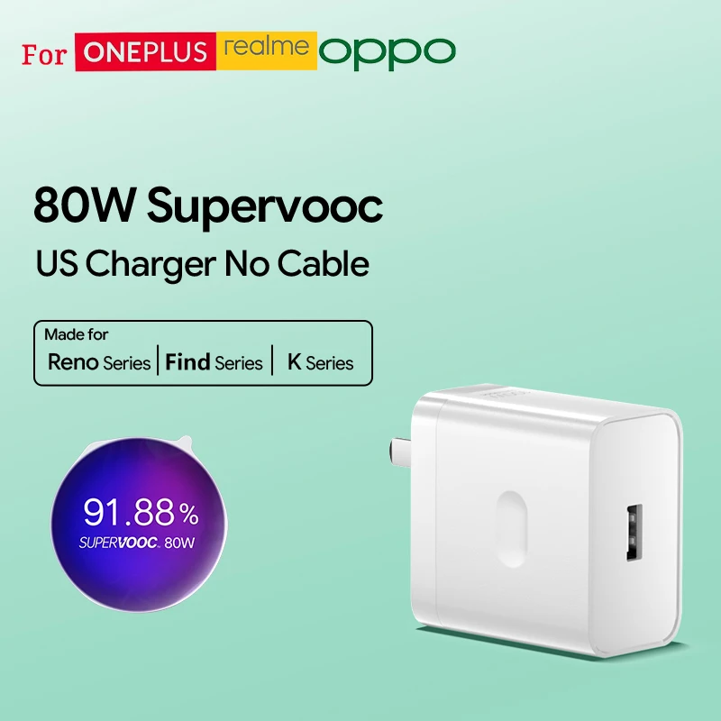 ตัวเลือกสินค้า OPPO 80W SuperVOOC Charger ชาร์จเร็ว สาย USB Type-C ใช้ได้กับหลายรุ่น