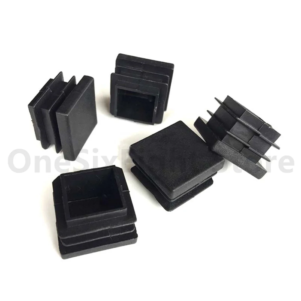 Square Plastic Blanking End Cap Caps Tube Pipe Insert Plug Bung 2/4/10PCS 10x10mm 15x15 20x20 30x30 ~ 120x120mm pipe end cap silicone rubber caps rubber caps silicone rubber plugs