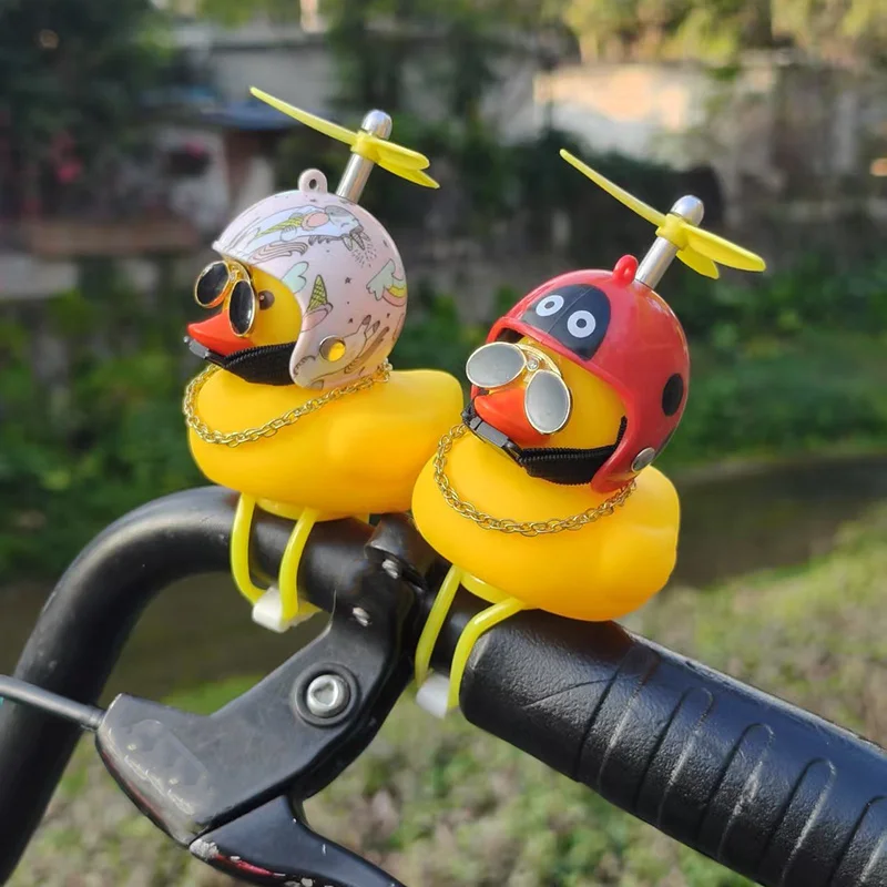 Clacson Per Bicicletta A Forma Di Anatra Gialla – Campanello Con Luce 12 Lumen E Suono 45dB, Accessorio Divertente Per Bambini E Adulti - 3