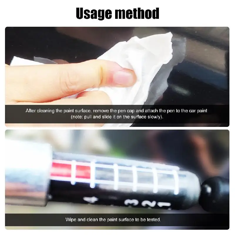 Car Paint Thickness Tester Pen Auto Lak Test Bit Portable Car Paint Coating Tester Meter Thickness Meter Gauge Crash