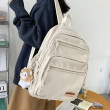 

Nylon Backpack Women Backpack Casual College Style Shoulder Packbags 2021 New Waterproof Female Backpack Student Book Bag