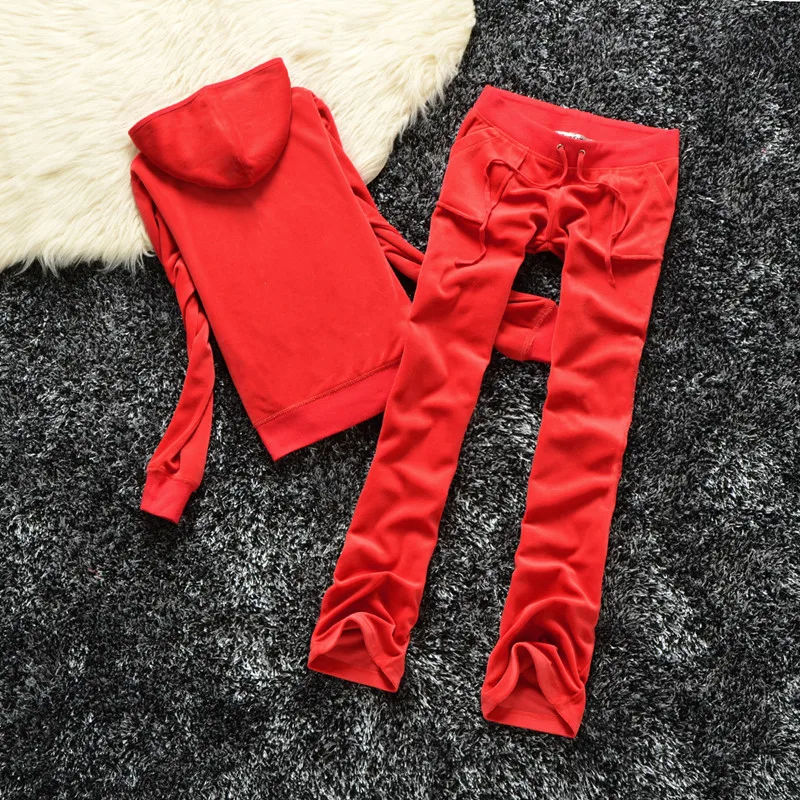 Spring-Autumn-2023-Women-Brand-Velvet-Fabric-Tracksuits-Solid-Color ...