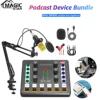 Podcast equipment set, audio interface, with BM-800 condenser microphone, DJ mixer, podcast microphone set for podcast,streaming 1 Podcast equipment set, audio interface, with BM-800 condenser microphone, DJ mixer, podcast microphone set for podcast,streaming 1