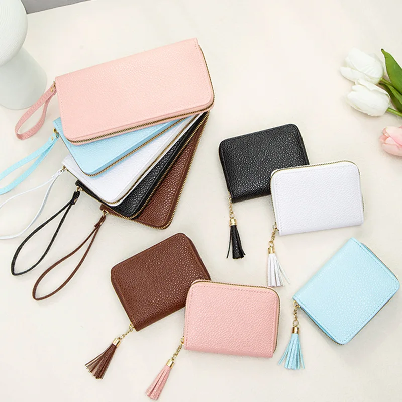 Long Wallet Women Letter Prints 2 Folds Female Money Bag Coin Purses All-match Card Holder Multifunction Handbag Clutch 2