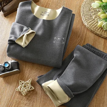 مجموعات ملابس داخلية حرارية للأطفال ، جونز طويل ، كم طويل ، ملابس أطفال ، بدلات أولاد ، خريف ، شتاء ، 2 قطعة 5