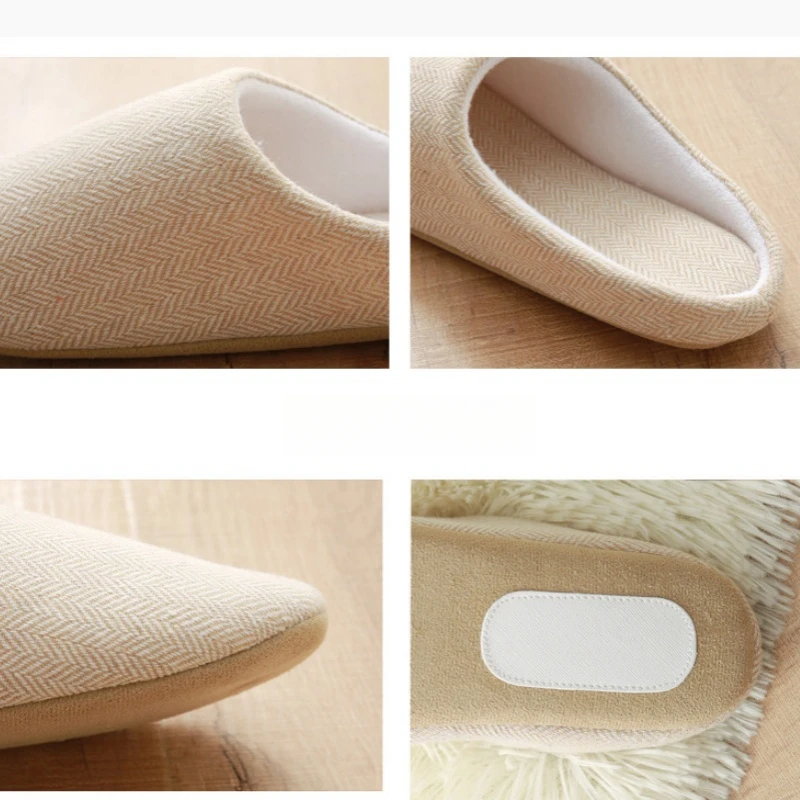 2024 Winter Women Warm Slippers Men Indoor Home Bedroom Flat Slides Couples Casual Plush Non-slip Flip Flops Ladies Soft Sandals 6