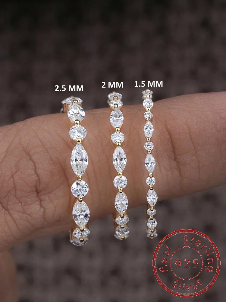 Shestyle 925 Sterling Silver Simplicity Classic Zircon Bead Ring For Women Engagement Wedding Fashion High Quality Fine Jewelry