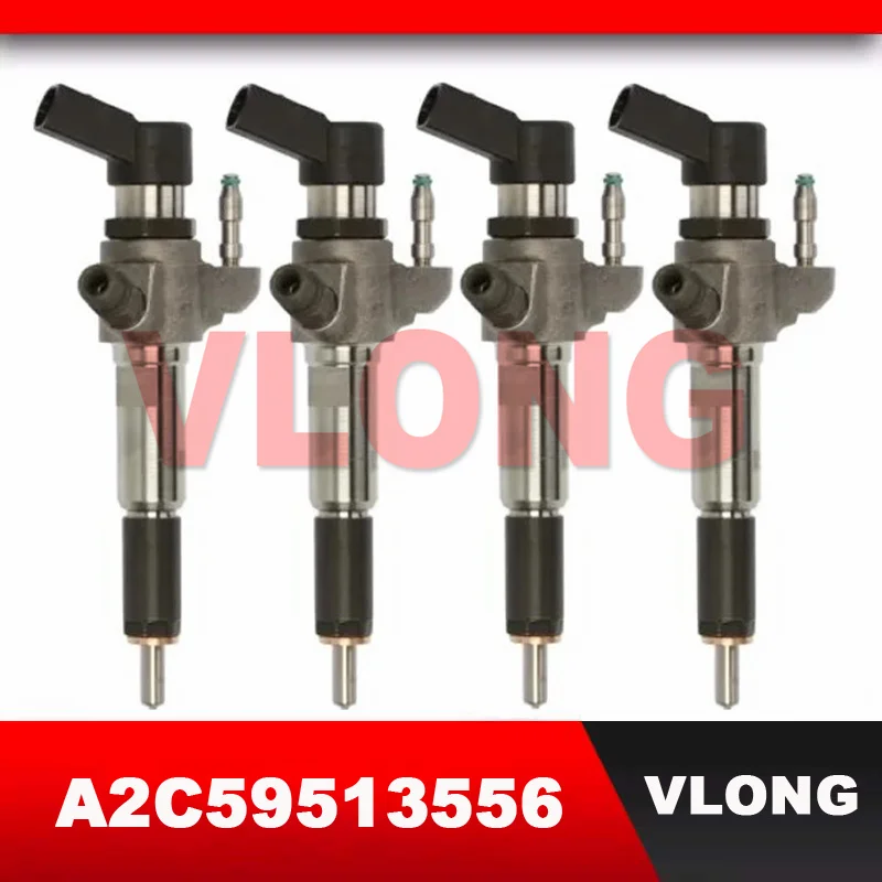 4 Pz Iniettore Di Carburante Assy 5 Ws40677 50274V05 9674973080 9683957280 9802448680 Av6Q-9F593-Ad Muslimah Per Citroen Peugeot 1.6 Hdi