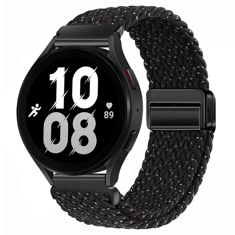Braided Loop Nylon Magnetic Watch Strap - 20mm/22mm Band