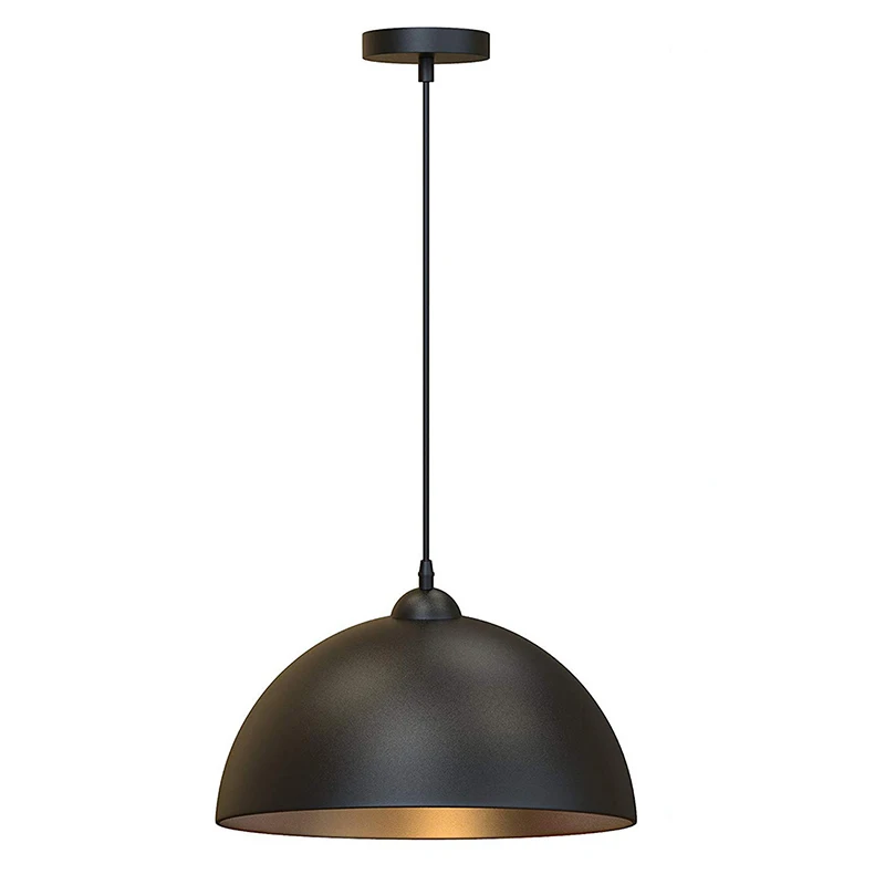Nordic Retro Industrial Ceiling Pendant Lamp Dome Shade E27 Restaurant Dining Room Table Bar Decorative Pendant Light
