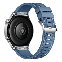 Durable Silicone Nylon 22mm Strap - Soft Replacement Wristband for Enhanced Comfort (Blue)