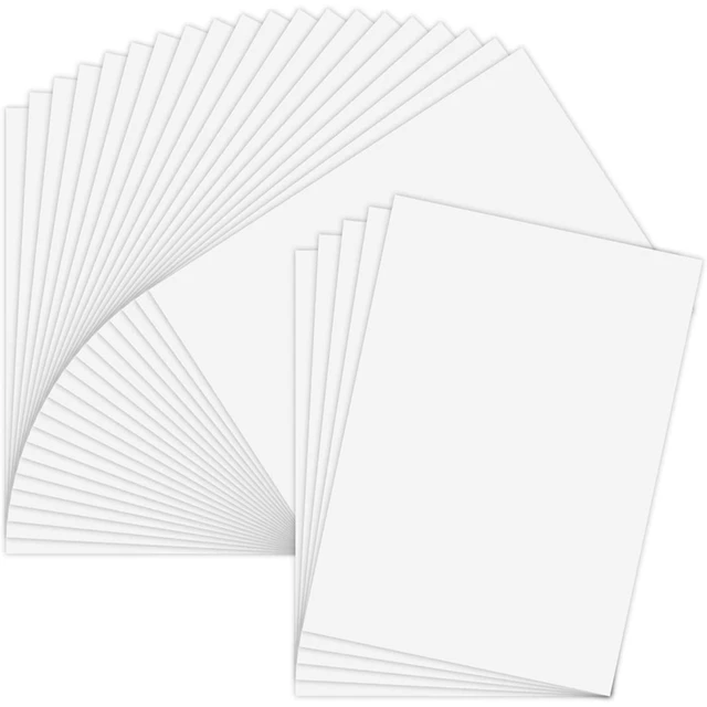 Printable Vinyl Sticker Paper for Inkjet Printer - Glossy White - 21 Waterproof Decal Paper Self-Adhesive Sheets 8.5 inchx11 inch- Dries Quickly and