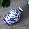 DXUIALOI Chinese antique mini applique small vase ceramic crafts living room desktop hydroponic vase home decoration 3