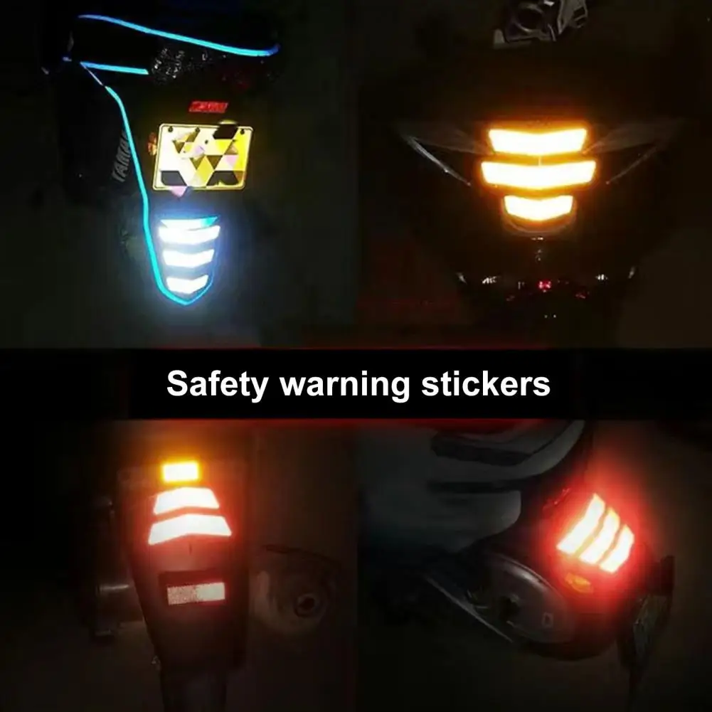 

3 шт. практичные светоотражающие наклейки, яркая Светоотражающая наклейка с защитой от царапин, наклейка для езды на велосипеде