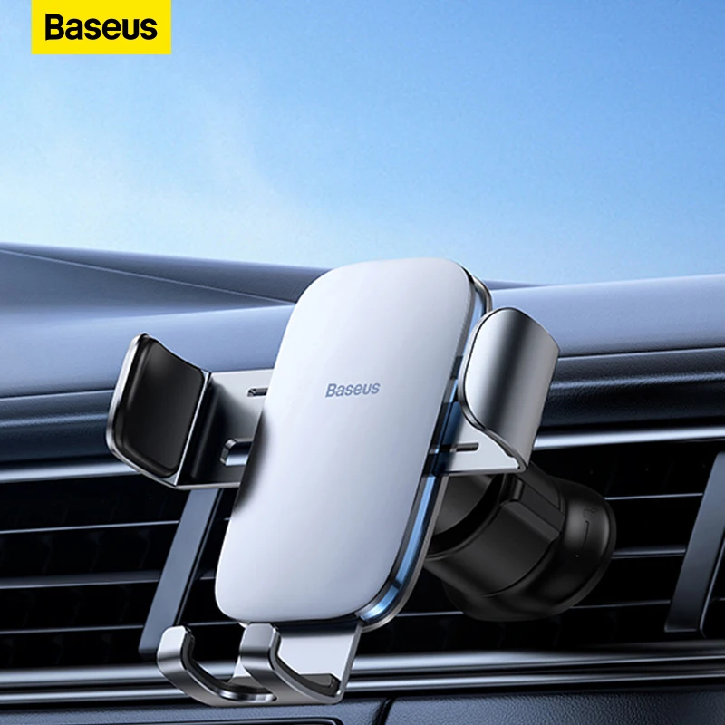 Baseus Gravity Car Phone Holder Metal Air Vent Car Mount For Samsung
