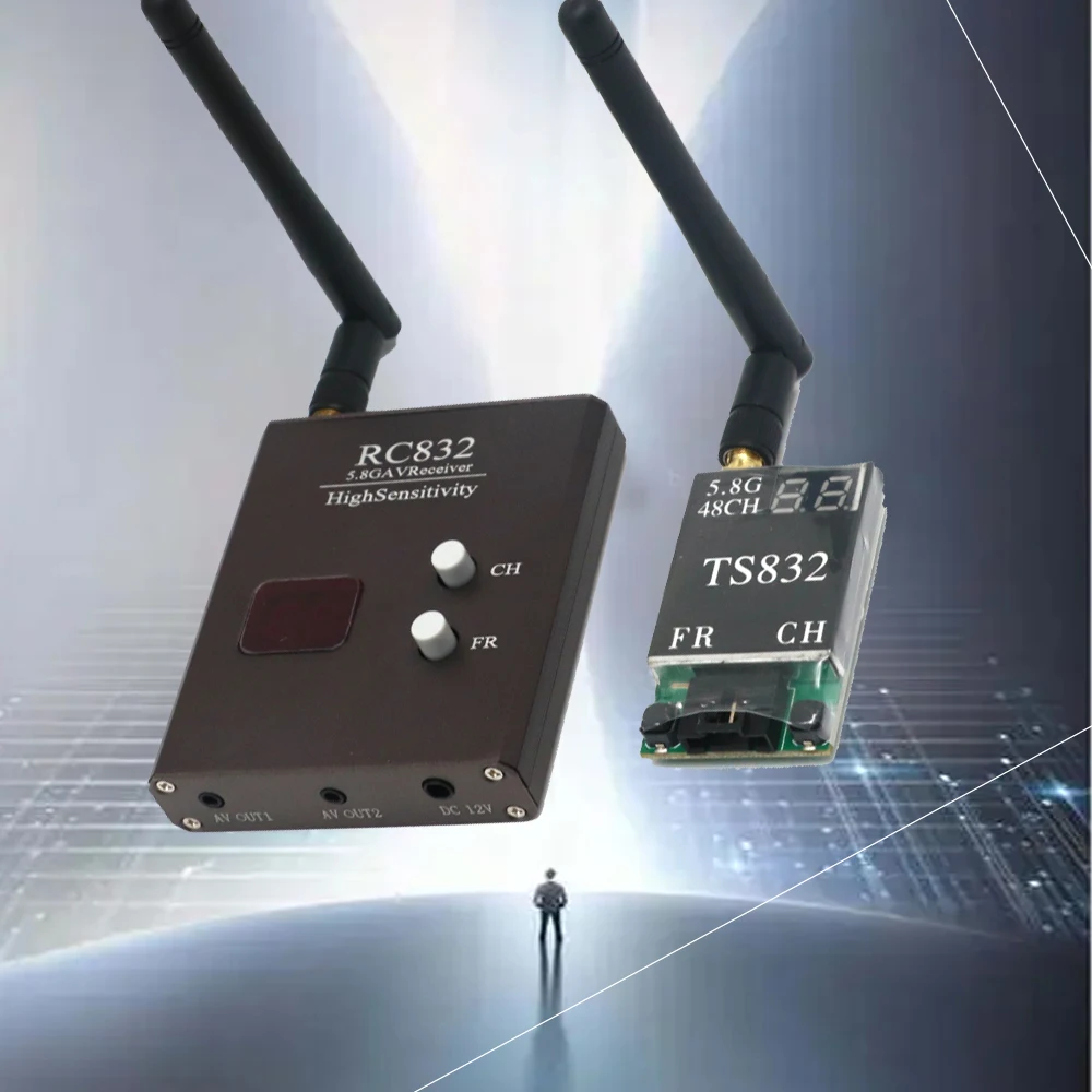 Émetteur TS832 et Récepteur RC832 5.8GHz pour FPV Drone