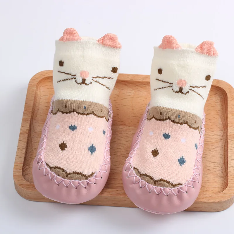 Children's Floor Socks Glue Non-slip Soft Soles Baby Boys and Girls Indoor Spring and Autumn Cartoon Cute Toddler Shoes 4