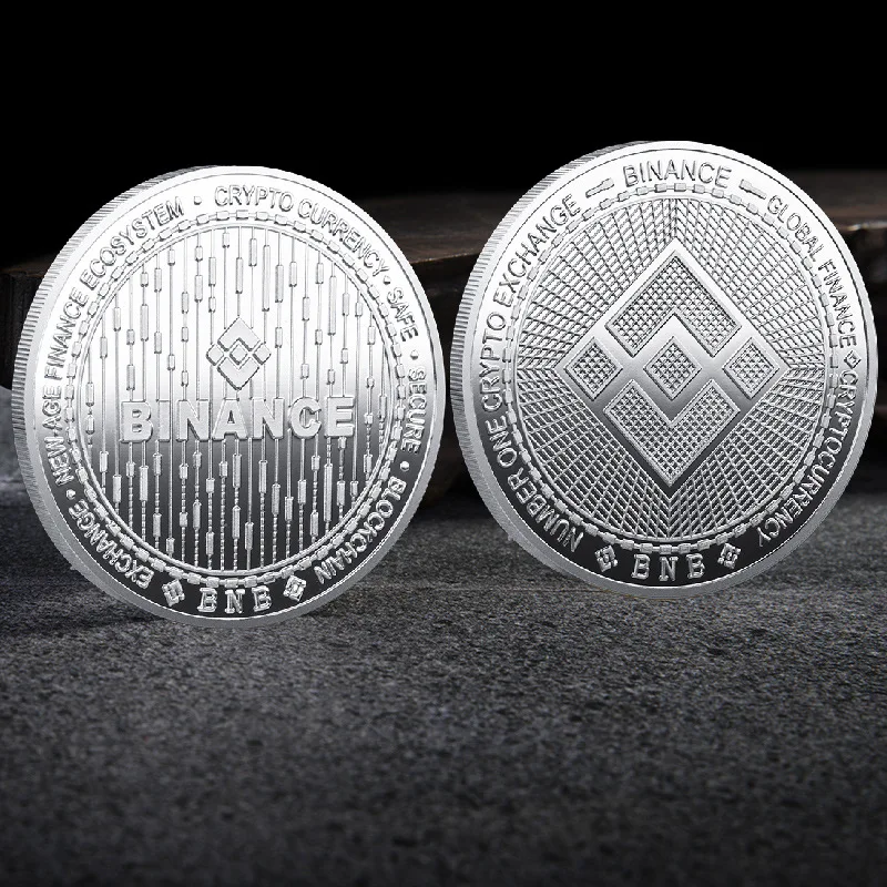 Crypto Currency Coin Collection with Plastic Display Case - Premium Metal Set