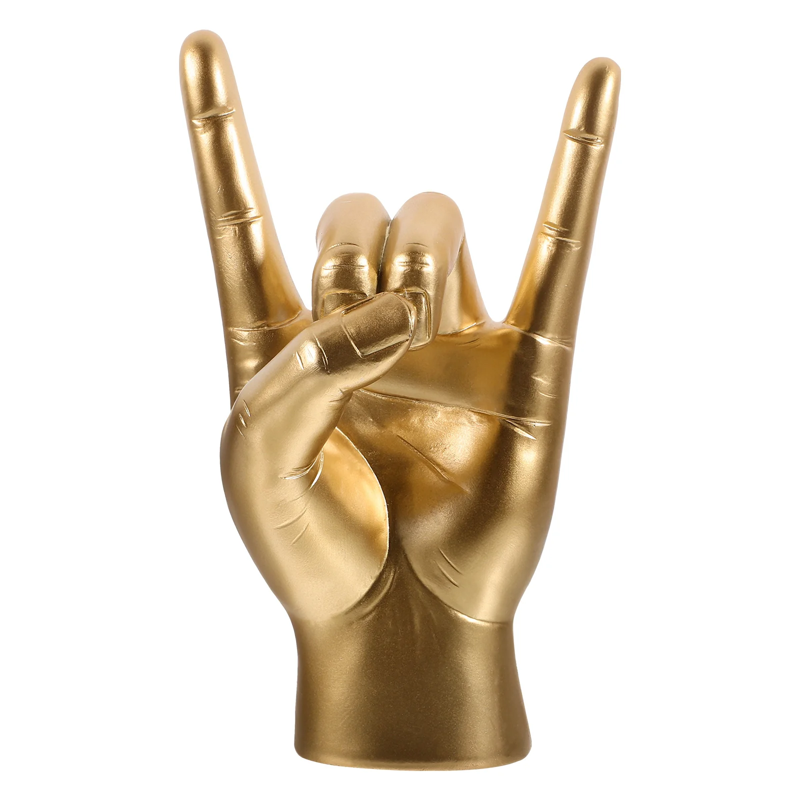 

Rock Music Gesture Model Decor Home Resin Craft Ornament Table Desktop Sculpture Craftwork House Office Bedroom Hand