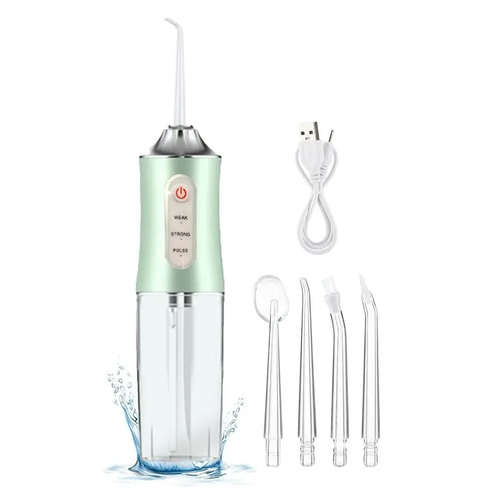 4 Jet Tip Electric Oral Irrigator 3 Modes 220ml Mouth Washing Machine Oral Care Waterproof Dental Bed Sprinkler Household