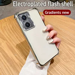 Clear Electroplate Shockproof Soft Bumper Phone Case for Redmi Turbo4 (4jfs silver)