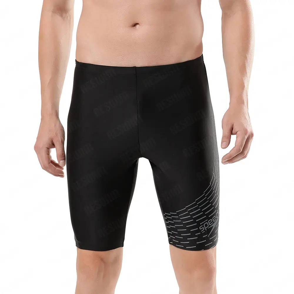 2025 Men's Swimming Trunks Swim Jammer Swimsuit Shorts Endurance Athletic Training Swimwear Quick Dry Pants Beach Tights Shorts 4