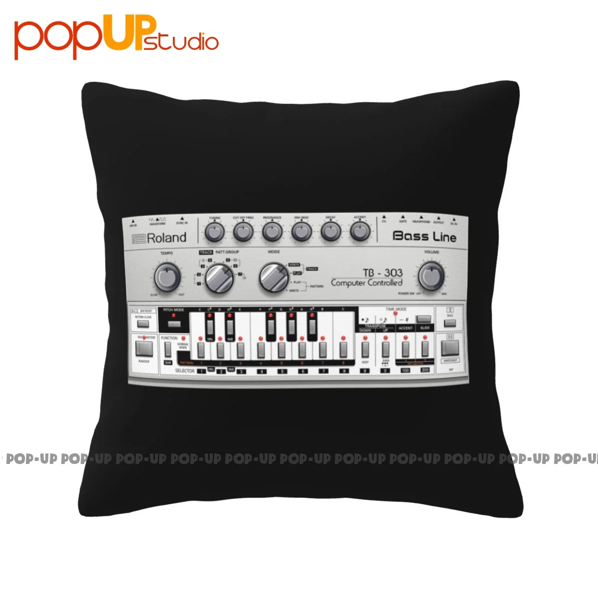 Silky Roland Bass Line Tb 303 Trance Club Music Federa Fodera Per Cuscino Sana