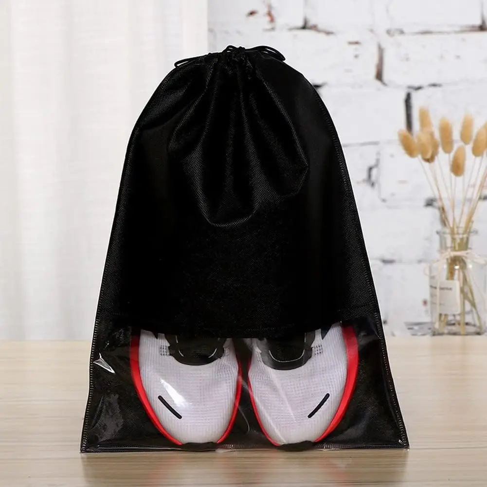 5/10PCS Women Men Shoes Bag Non-Woven Fabric Travel Drawstring Shoes Cloth Bags Pouch Case Organizer Travel Accessories 2