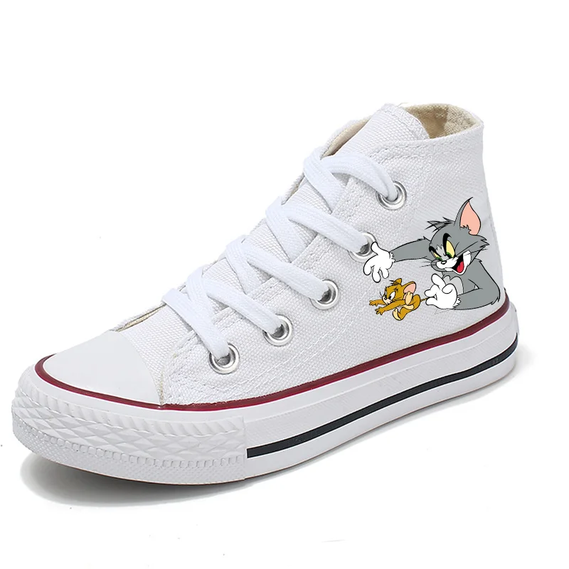 

Sport Tom Jerry Cartoon kawaii Kids Shoes Girl Boys Kids Canvas Fashion Shoes Casual sneakers Children Print Shoes Boys Tennis