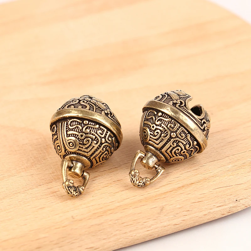 Lucky Brass Handicraft Die Casting Drop Bell Key Car Button Wind Bell Sect Bronze Creative Gift wind bell pendant,animal bells,copper bells,vintage jingle bells