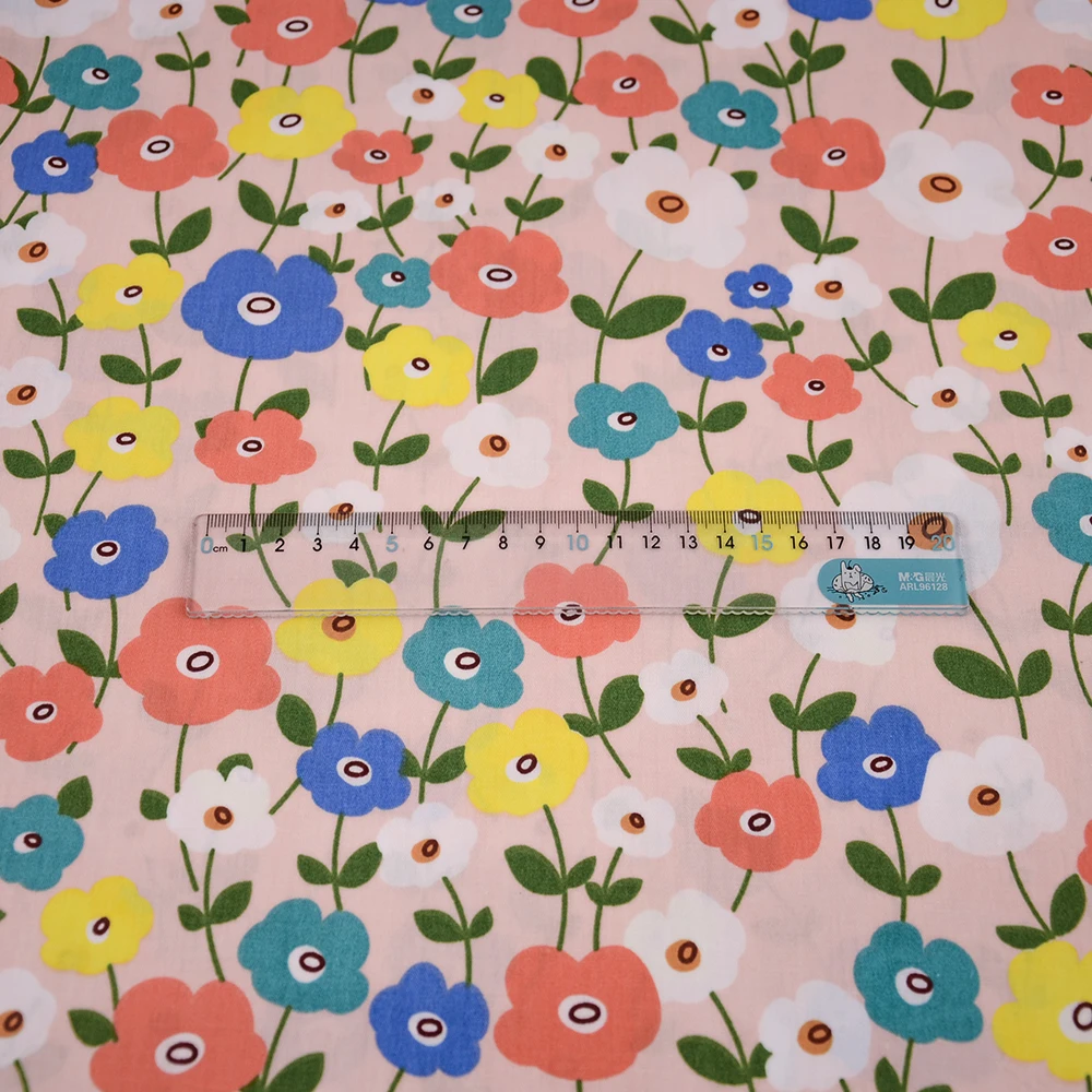 Rose Floral Cotton Fabric Patchwork Quilting Sewing Cloth Craft Bedding Decoration Teramila Fabrics Tissue Clothing Home Textile images - 6