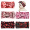1pcs 5colors Amazon's new red plaid baby soft elastic headband fabric baby bow headband Hair Accessories 1