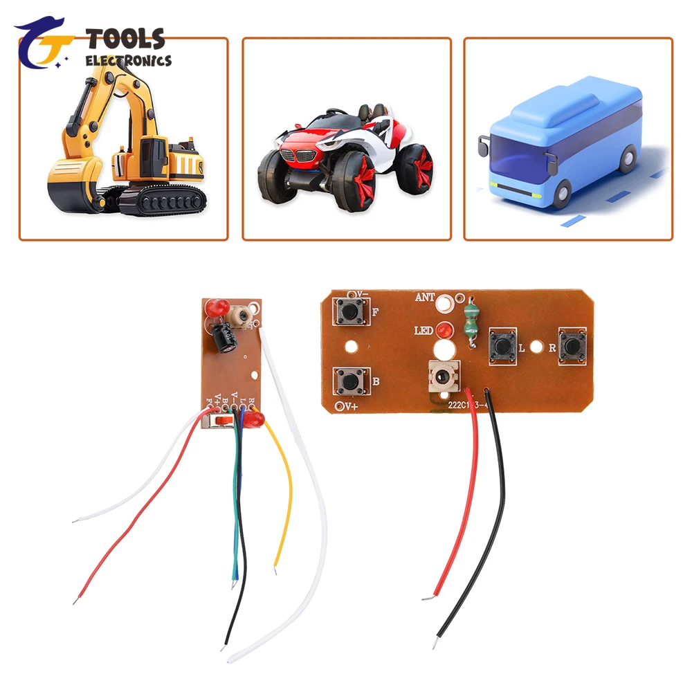Kit émetteur récepteur 27MHz 4 canaux pour voiture RC