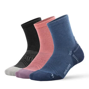 ZEALWOOD Running Cotton Socks cuscino traspirante da donna da uomo No Show/caviglia/Crew calzini antibatterici traspiranti 3 paia 1