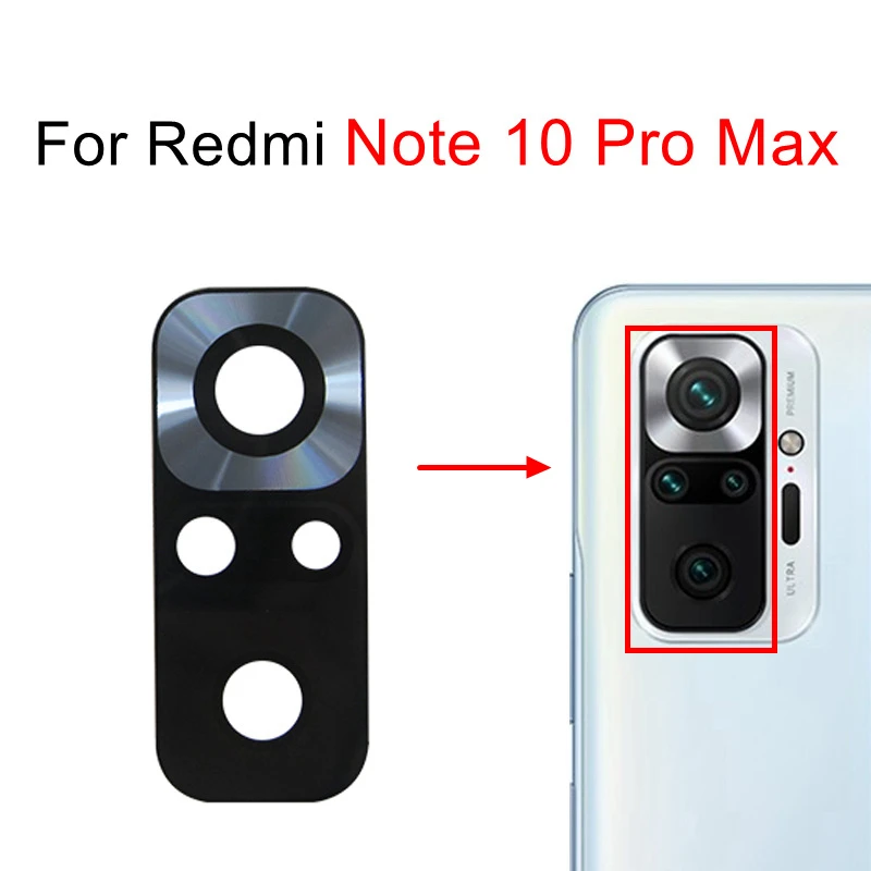 Rear Back Camera Glass Lens For Redmi 10 10C Note 10 Pro MAX 10S 10T 11 Pro Plus 5G 11S Note10 Note11 Global Replacement+Sticker 