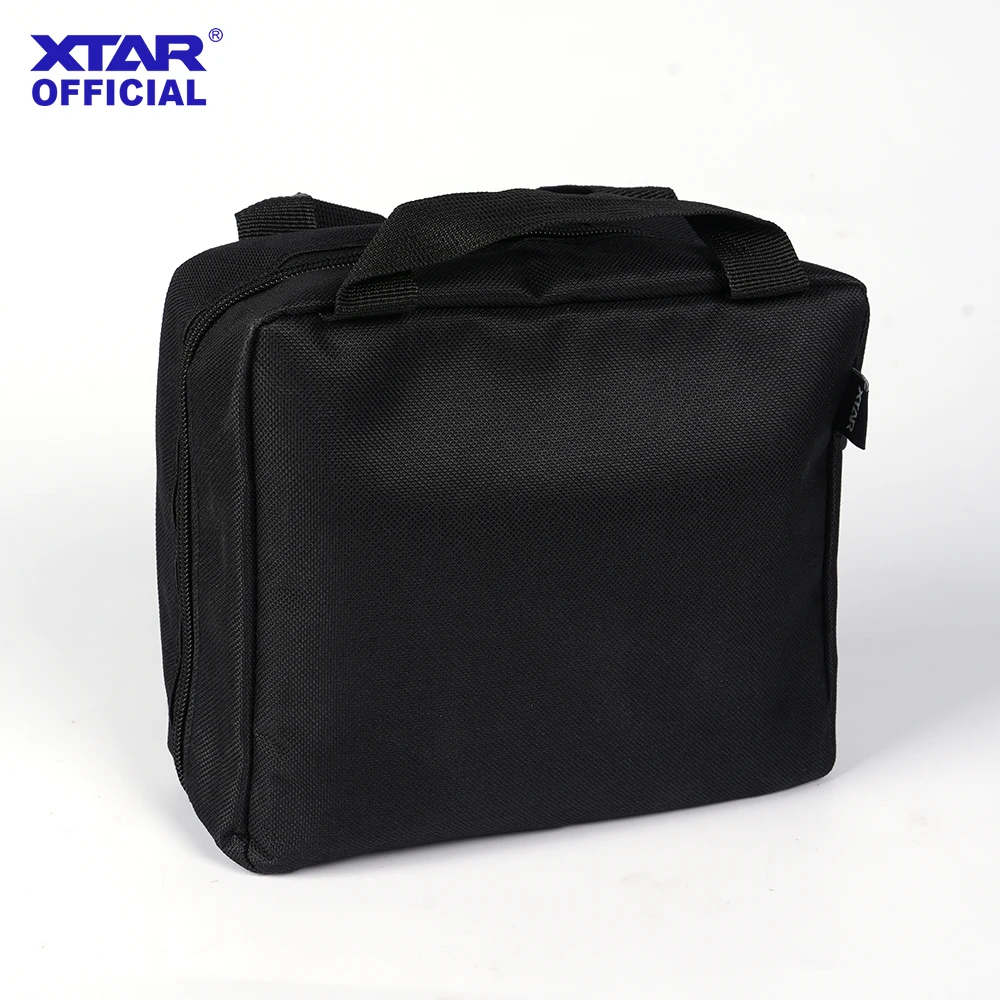 XTAR 블랙 EDC 파우치 손전등 휴대 가방 배터리 정리 케이스 DIY 보관 숄더백 (충전기 케이블, 보조배터리용)