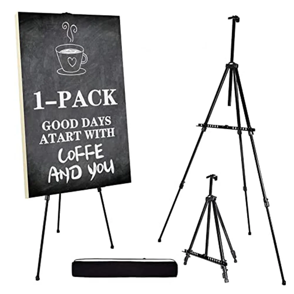 

Portable Metal Easel Adjustable Sketch Travel Easel Thicken Triangle Aluminum Alloy Easel Sketch Drawing For Artist Art Supplies
