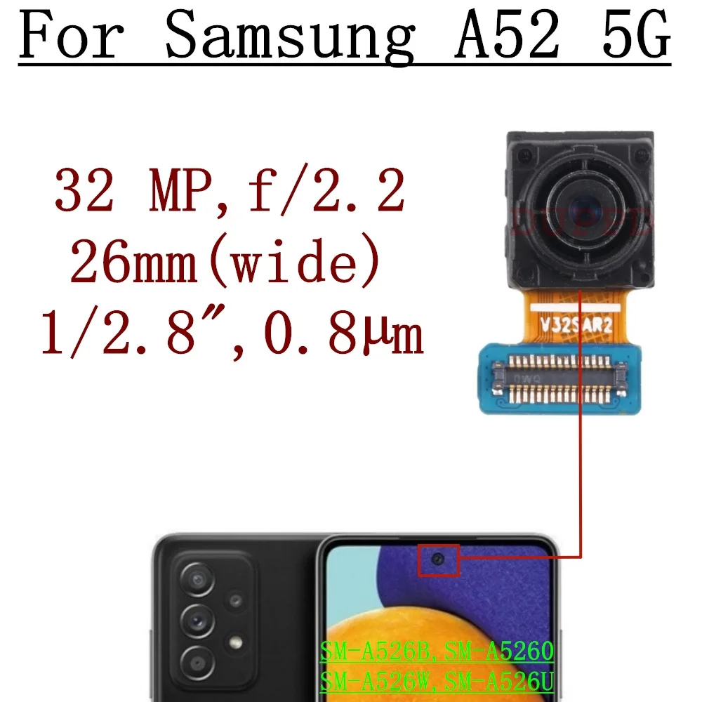 Samsung Galaxy A52 Selfie Camera Front Back Camera For Samsung