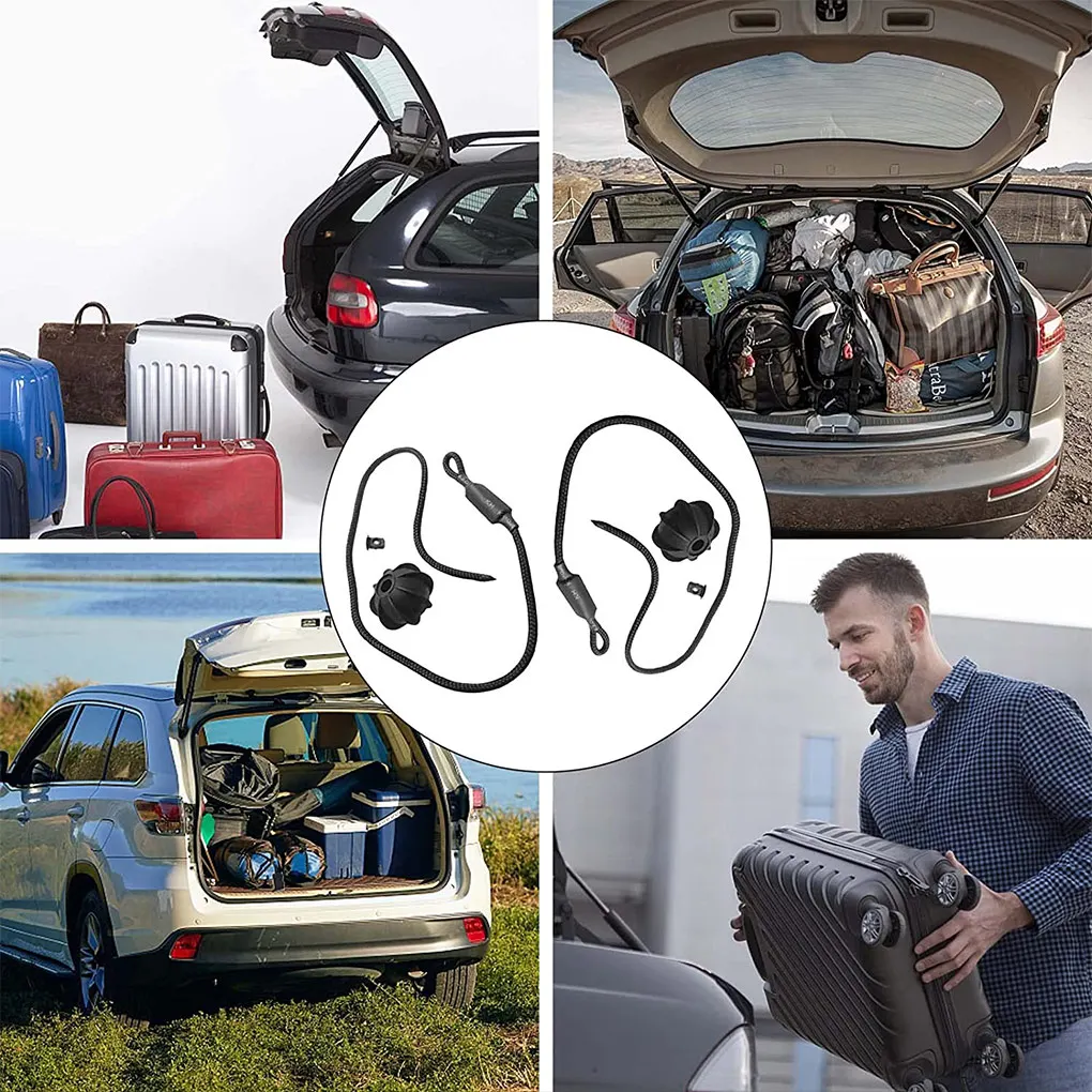 

2 Pieces Car Rear Shelf Strap Vehicle Trunk Storage Package Tray Sling