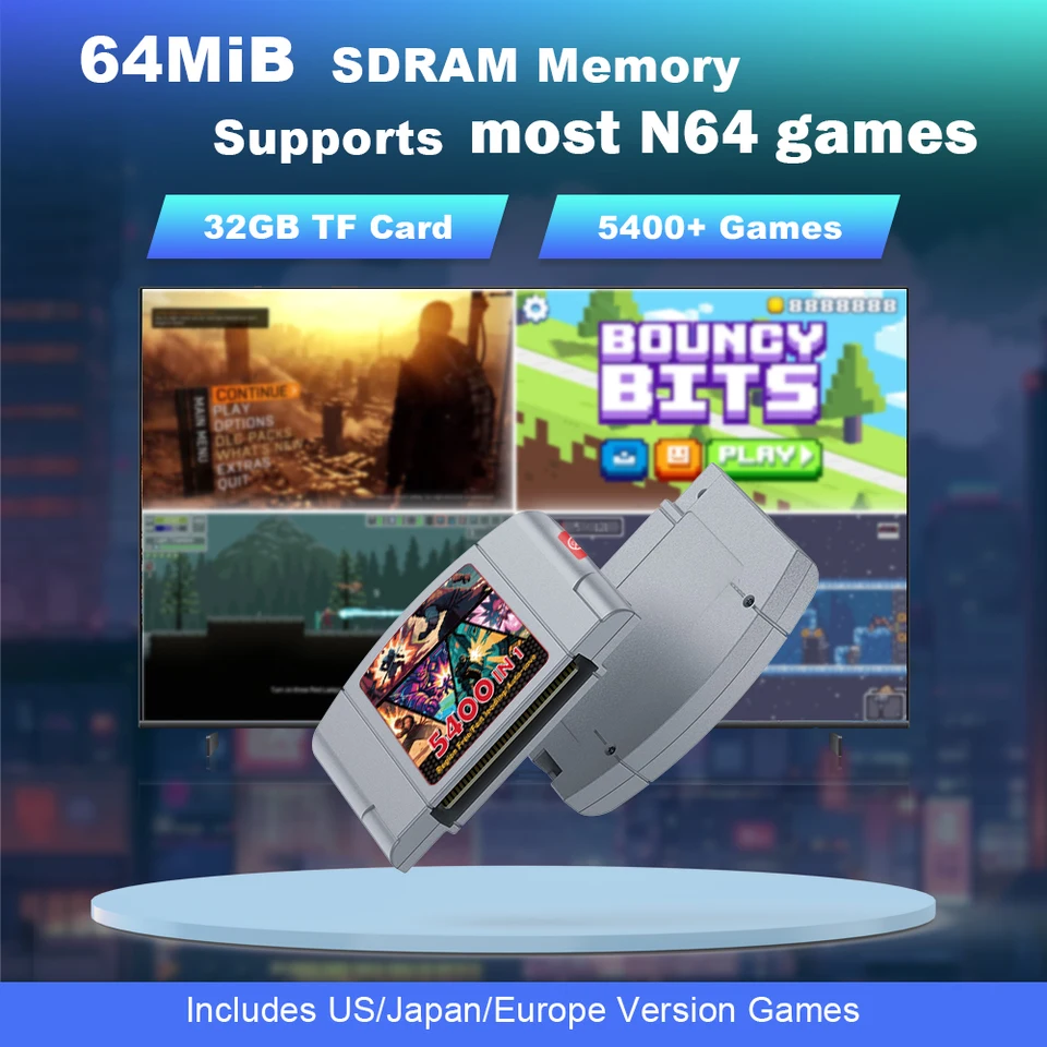 Game Cart For Nintendo 64 Console N64 Game Cartridge With