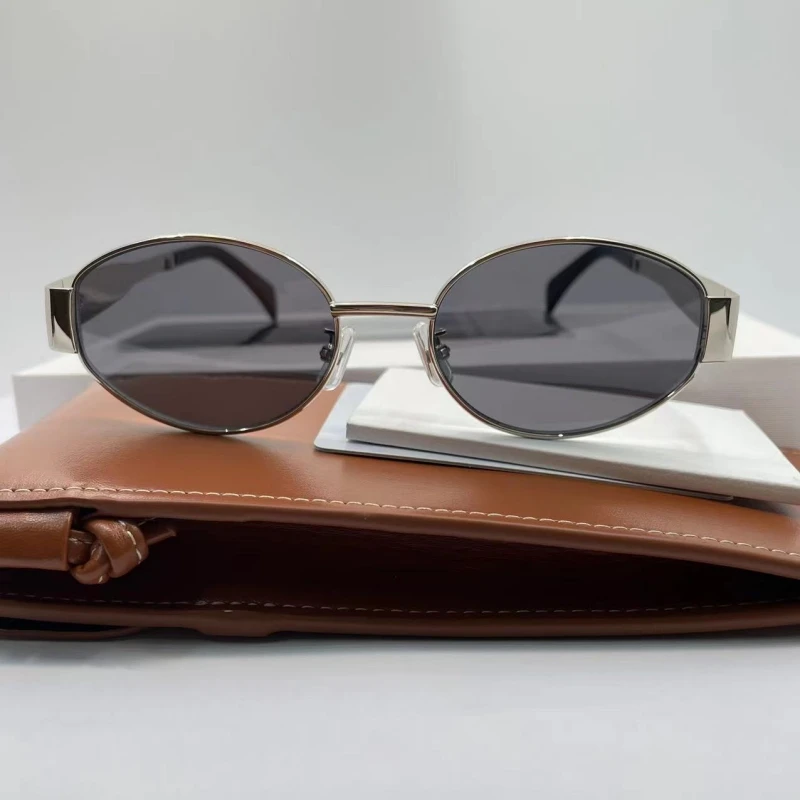Women Small Metal Frame Oval Sunglasses For UV400 Male Aesthetic Brand  Designer Futuristic Unisex Summer Ladies For Sun Glasses - AliExpress