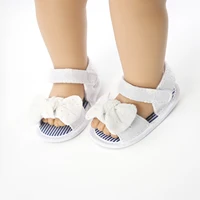 Infant Baby Girls Summer Sandals with Flower Soft Sole Newborn Toddler First Walker Crib Dress Shoes 6