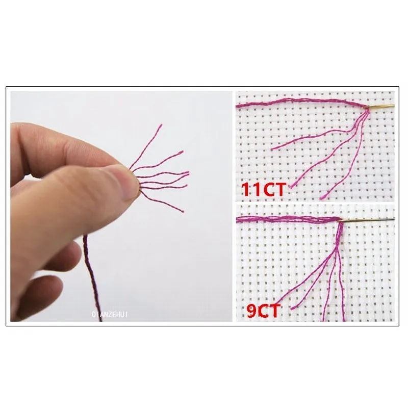 DIY 면사 11CT 인쇄된 정밀 십자수 모란 꽃 풍경 침실 십자수 키트 자수 바느질 세트